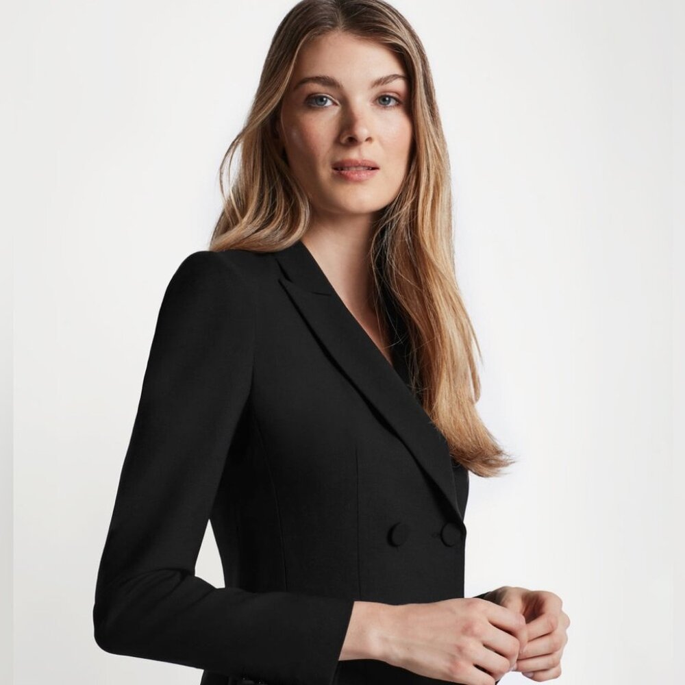 Judith & Charles Black Double-Breasted Blazer